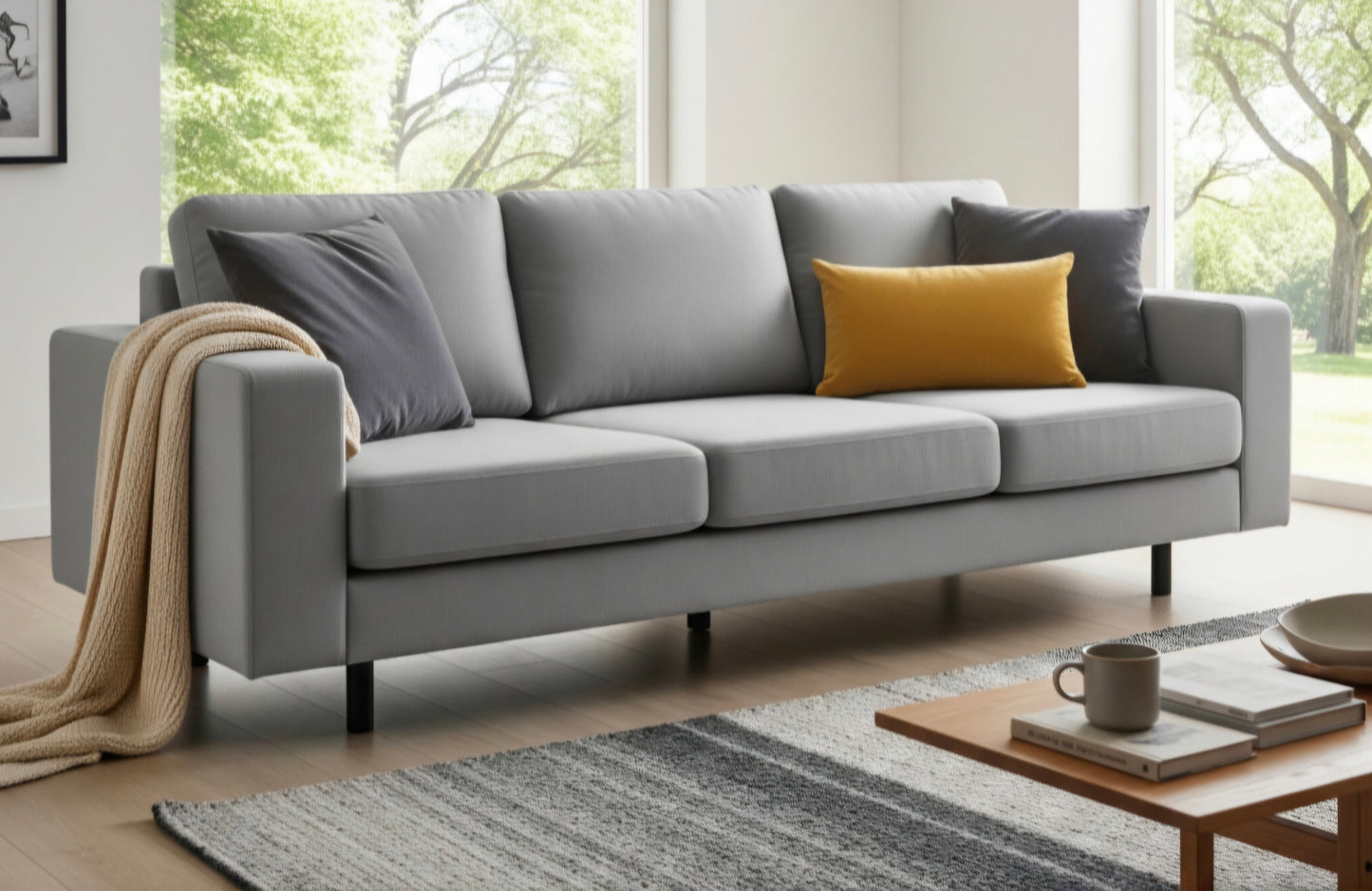 The Modern Comfort Fabric Sofa